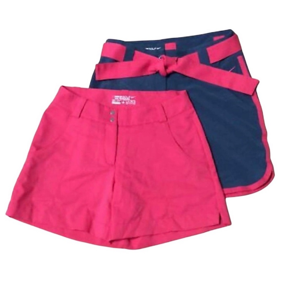 NIKE Golf Tour Performance Dri-Fit Convert 3 in 1 Skirt Short Skort Gray Pink 8 - Picture 4 of 10